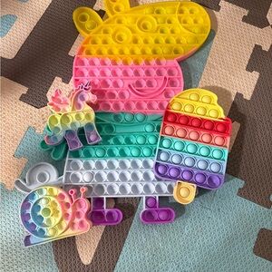 Colorful Animal Pop It Toy Set